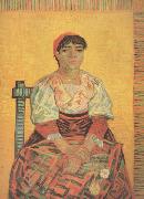 Vincent Van Gogh Italian Woman (nn04) oil painting reproduction
